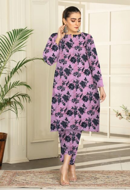2 Pcs Unstitched Digital Print Suit DES-6206