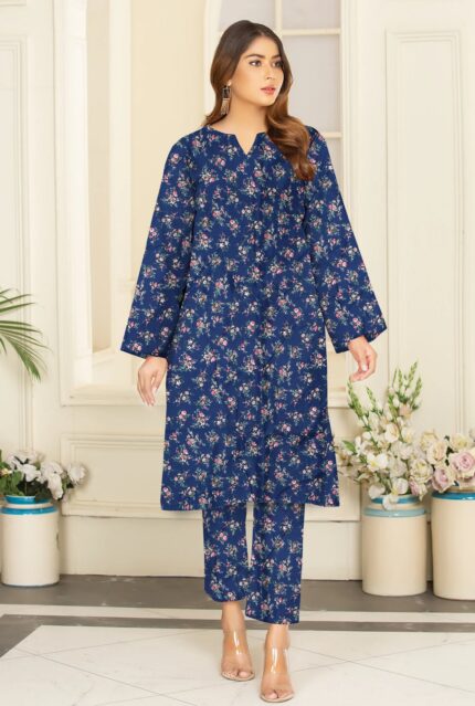 2 Pcs Unstitched Digital Print Suit DES-6205