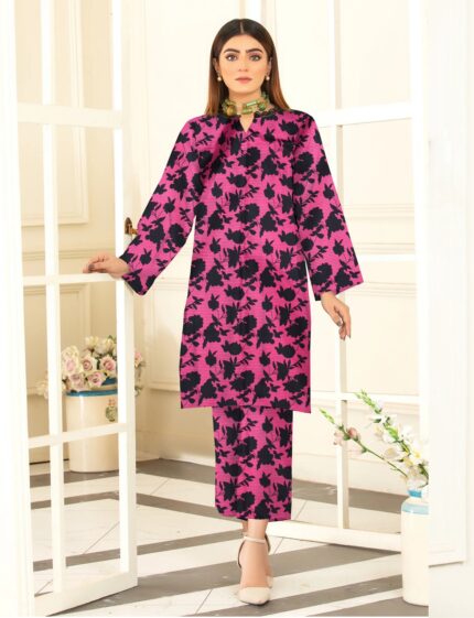 2 Pcs Unstitched Digital Print Suit DES-6204