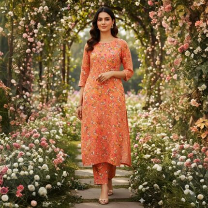 2 Pcs Unstitched Digital Print Suit DES-6197