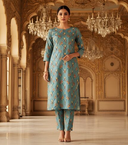 2 Pcs Unstitched Digital Print Suit DES-6195