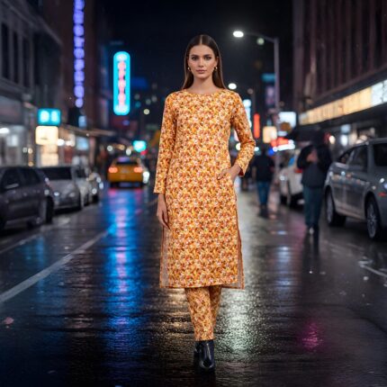 2 Pcs Unstitched Digital Print Suit DES-6193