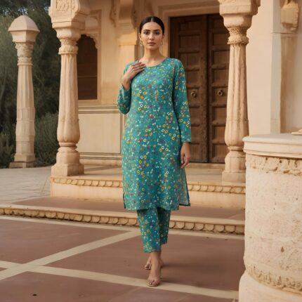 2 Pcs Unstitched Digital Print Suit DES-6189