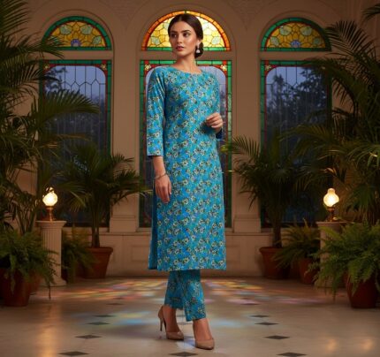 2 Pcs Unstitched Digital Print Suit DES-6182