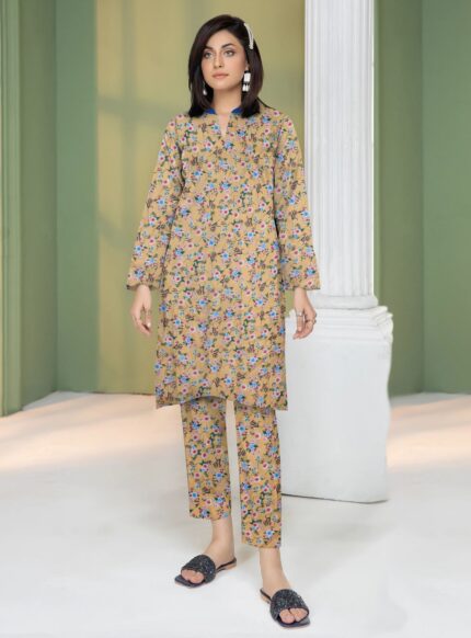 2 Pcs Unstitched Digital Print Suit DES-6212