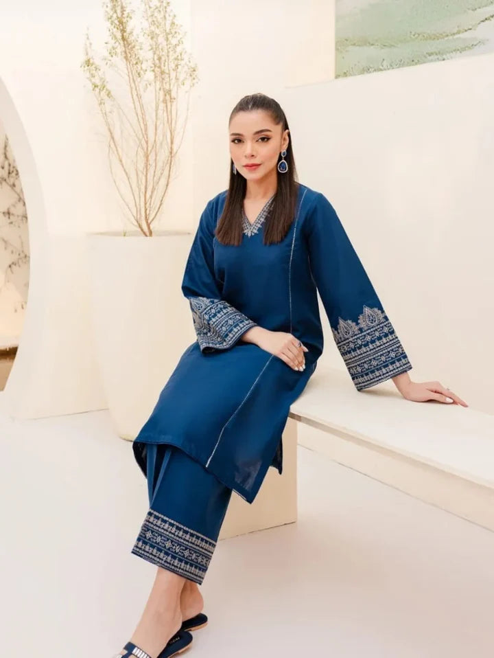 2pc Embroidery lawn SE 706