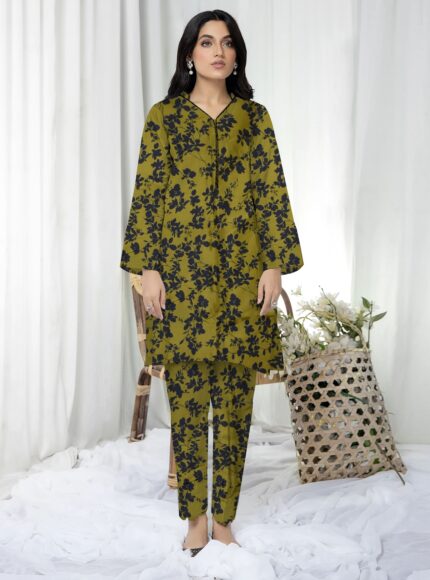 2 Pcs Unstitched Digital Print Suit DES-6208