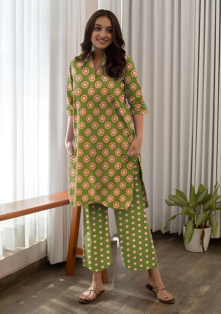 2 Pcs Unstitched Digital Print Suit JES-6037