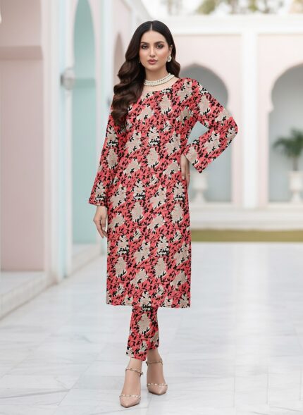 2 Pcs Unstitched Digital Print Suit DES-6172